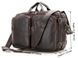 Ділова шкіряна сумка-трансформер Vintage 14106 Темно-коричневий