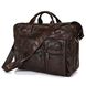 Ділова шкіряна сумка Vintage 14056 Темно-коричневий
