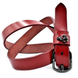 Женский кожаный ремень Le-Mon 110-115 см Красный 0041)