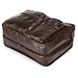 Ділова шкіряна сумка Vintage 14056 Темно-коричневий