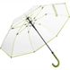 Зонт-трость Fare 7112 с прозрачным куполом Лайм (1110)