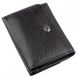 Жіночий чорний гаманець з натуральної шкіри ST Leather 18886 Чорний