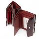 Шкіряний жіночий лаковий гаманець SERGIO TORRETTI Ws-11 wine-red