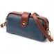 Молодіжна жіноча шкіряна сумка через плече Vintage 22428, Синій