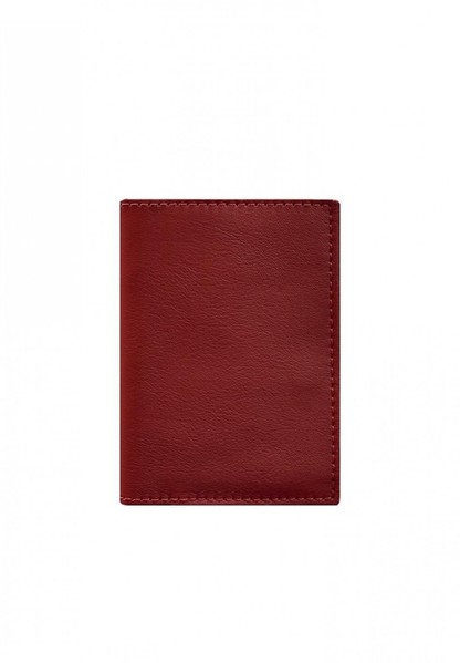 Кожаная обложка для паспорта 1.2 красная BN-OP-1-2-RED купить недорого в Ты Купи