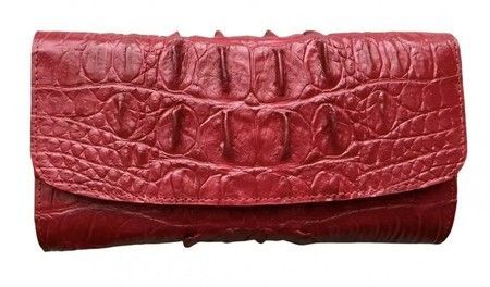 Кошелек из натуральной кожи крокодила Ekzotic Leather cw126_1 купить недорого в Ты Купи