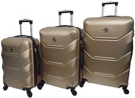 Набор из 3 чемоданов из ABS пластика Bonro Style 10500308 купить недорого в Ты Купи