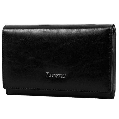 Жіночий шкіряний гаманець Lorenti dnkl76112-bpr-black купити недорого в Ти Купи