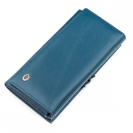 Жіночий шкіряний гаманець ST Leather 18403 (ST1518) Фіолетовий купити недорого в Ти Купи