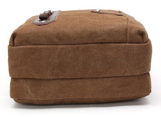 Мужская текстильная коричневая сумка Vintage 20155 купить недорого в Ты Купи