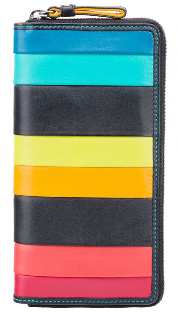 Женский кожаный кошелек Visconti str5 blk m с защитой RFID купить недорого в Ты Купи