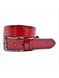 Женский кожаный ремень Weatro 3,3х110-115 см Красный lmn-zh-33k-038