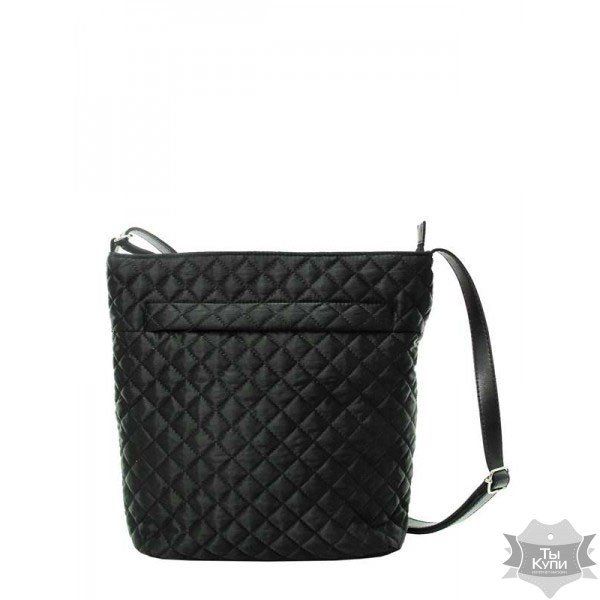 Жіноча чорна стеганая сумка Exodus P0603EX01.1 купити недорого в Ти Купи