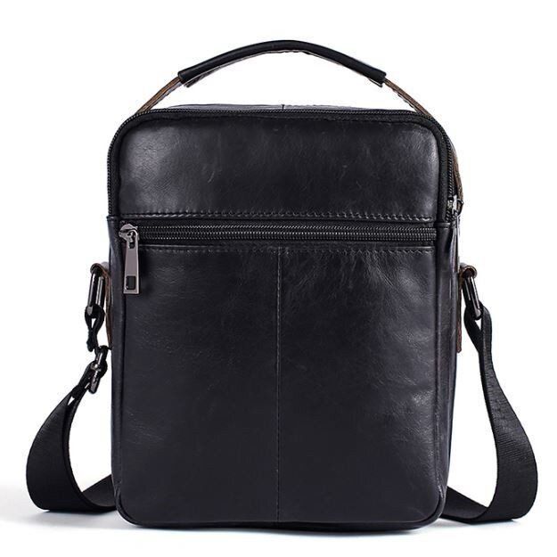 Чоловіча шкіряна сумка Vintage 14708 Чорний купити недорого в Ти Купи