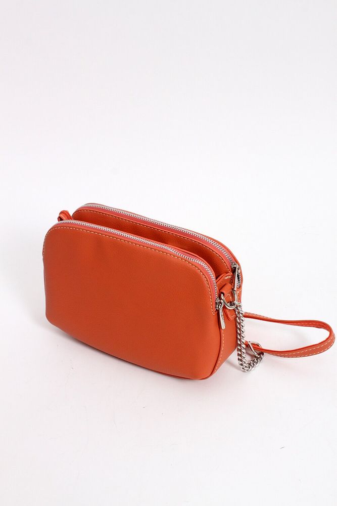 Женская оранжевая сумка из экокожи David Jones Каспия 6200-2T купить недорого в Ты Купи