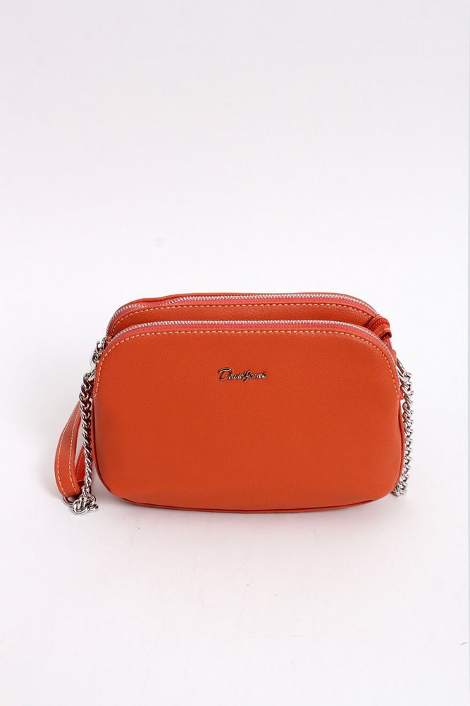 Жіноча помаранчева сумка з екошкіри David Jones Каспію 6200-2T купити недорого в Ти Купи
