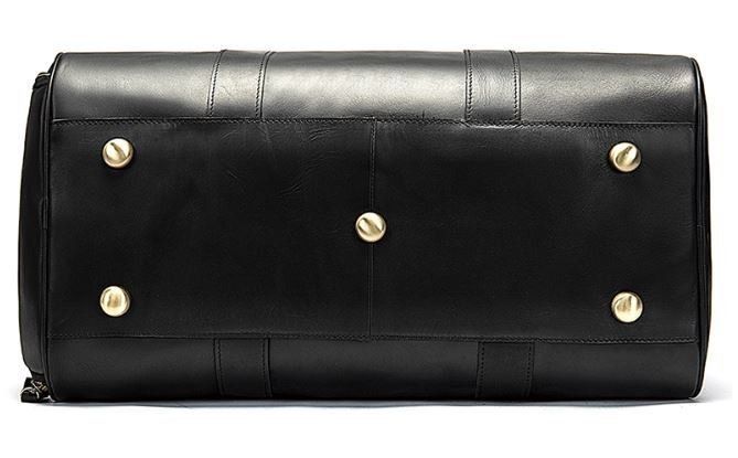 Дорожня чорна шкіряна сумка Vintage 14894 купити недорого в Ти Купи