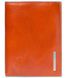 Оранжевое кожаное мужское портмоне Piquadro Blue Square (PU1393B2_AR)