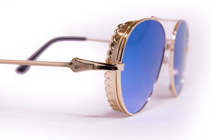 Солнцезащитные женские очки Glasses с футляром f9331-4 купить недорого в Ты Купи