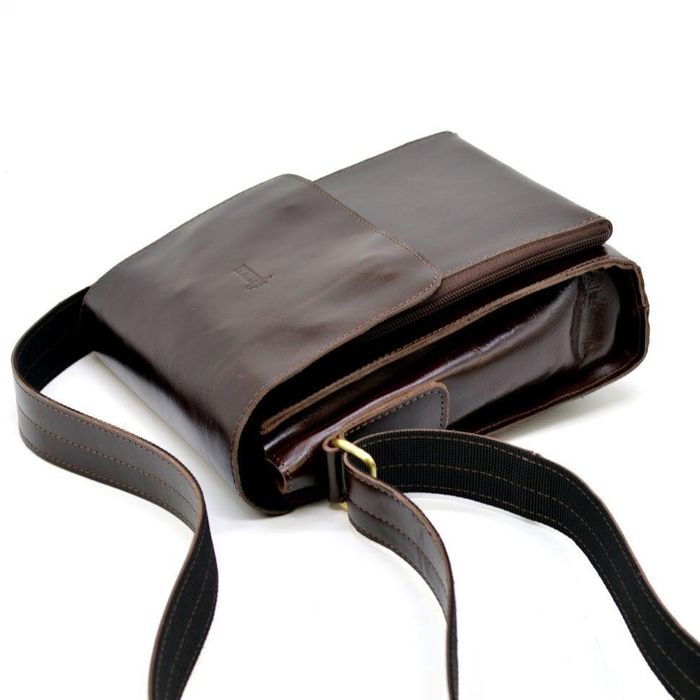 Мужская кожаная коричневая сумка TARWA gx-3027-3md купить недорого в Ты Купи