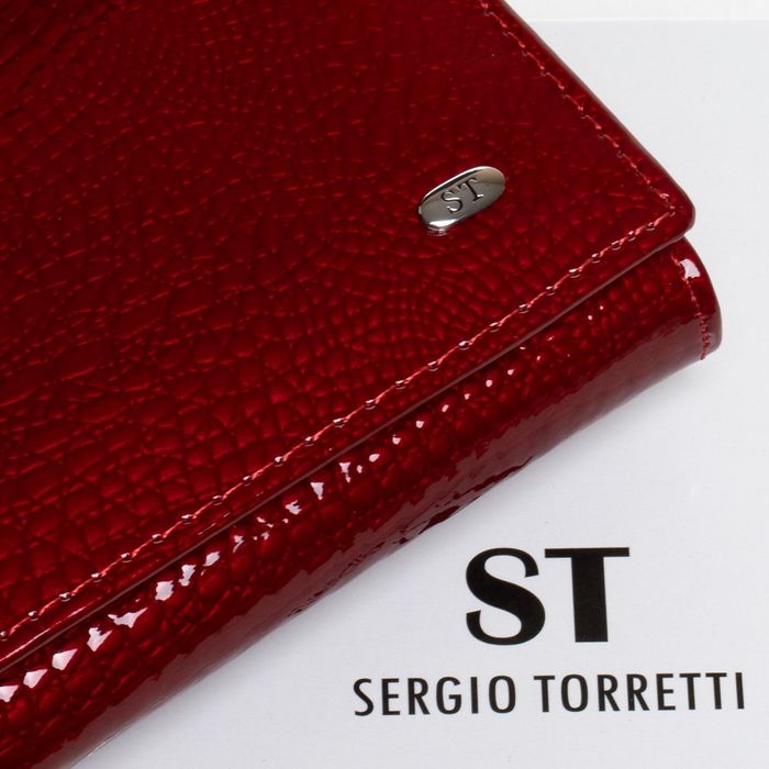 Шкіряний жіночий гаманець LR SERGIO TORRETTI W1-V-2 red купити недорого в Ти Купи