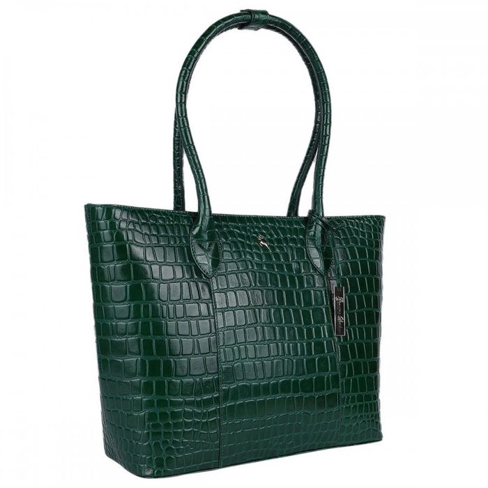 Женская кожаная сумка Ashwood C56 Green купить недорого в Ты Купи