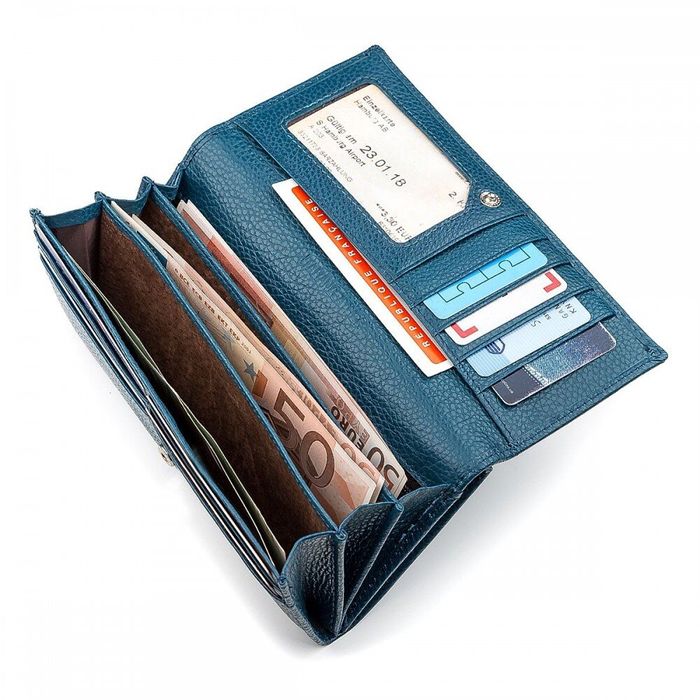 Жіночий шкіряний гаманець ST Leather 18403 (ST1518) Фіолетовий купити недорого в Ти Купи