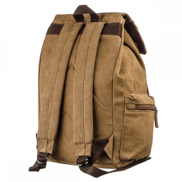 Текстильный коричневый рюкзак Vintage 20134 купить недорого в Ты Купи