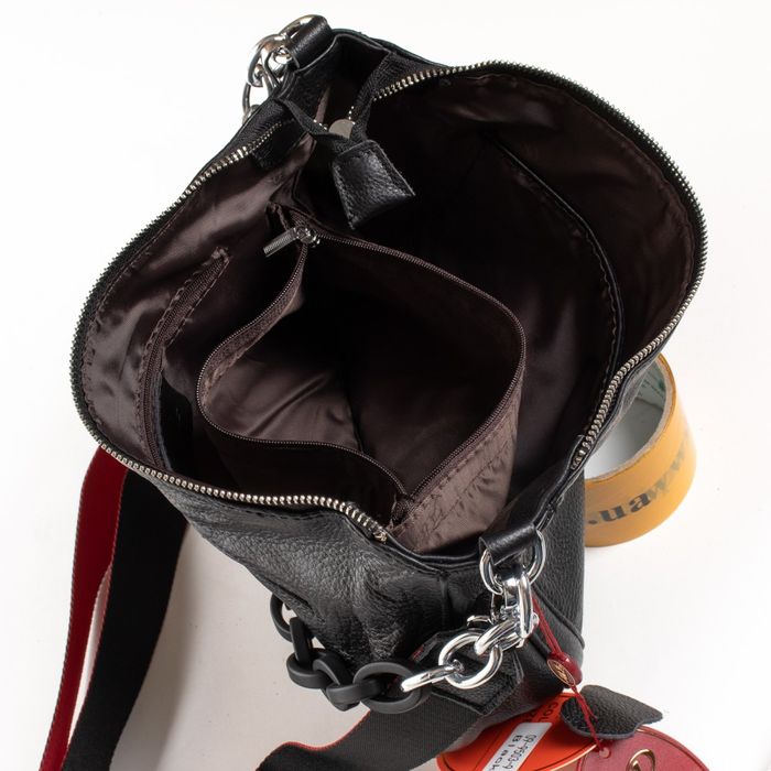 Жіноча шкіряна сумка класична ALEX RAI 02-09 9503-9 black купити недорого в Ти Купи