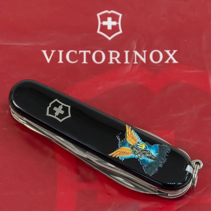 Складной нож Victorinox CLIMBER UKRAINE Ангел ВСУ 1.3703.3_T1061u купить недорого в Ты Купи