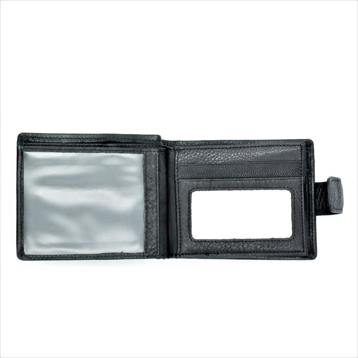 Мужской кожаный кошелек Weatro 13 х 10,5 х 3,5 см Черный wtro-nw-105-3-015 купить недорого в Ты Купи