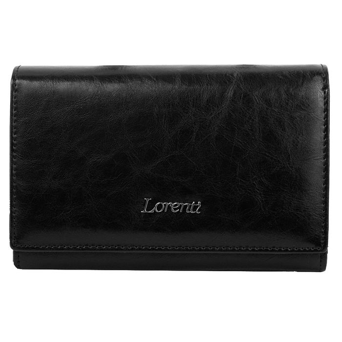 Жіночий шкіряний гаманець Lorenti dnkl76112-bpr-black купити недорого в Ти Купи