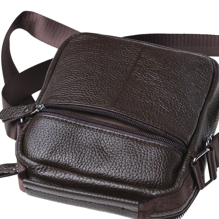 Чоловіча шкіряна сумка Keizer K13657-brown купити недорого в Ти Купи