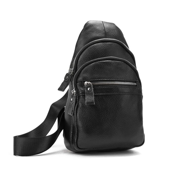 Кожаная сумка слинг Tiding Bag M56-8643A купить недорого в Ты Купи