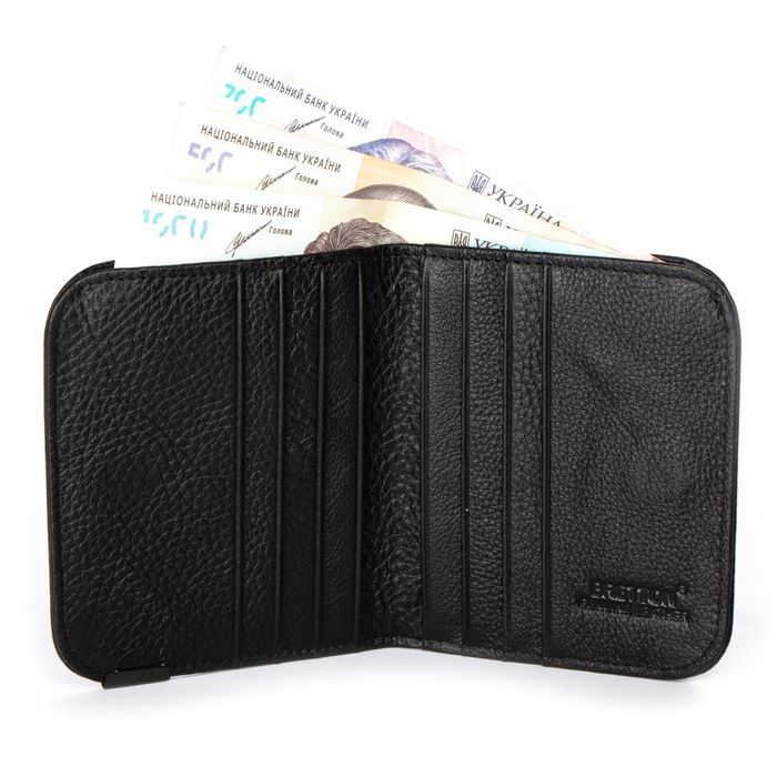 Чоловічий шкіряний гаманець BE BRETTON 163-A36 black купити недорого в Ти Купи