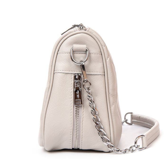 Женская кожаная сумка классическая ALEX RAI 2034-9 white-grey купить недорого в Ты Купи