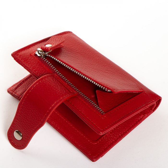 Шкіряний жіночий гаманець Classik DR. BOND WN-23-15 red купити недорого в Ти Купи