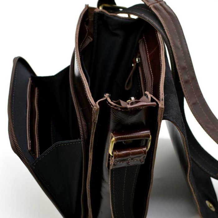 Мужская кожаная коричневая сумка TARWA gx-3027-3md купить недорого в Ты Купи