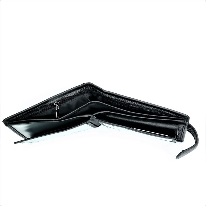 Мужской кожаный кошелек Weatro 13 х 10,5 х 3,5 см Черный wtro-nw-105-3-015 купить недорого в Ты Купи