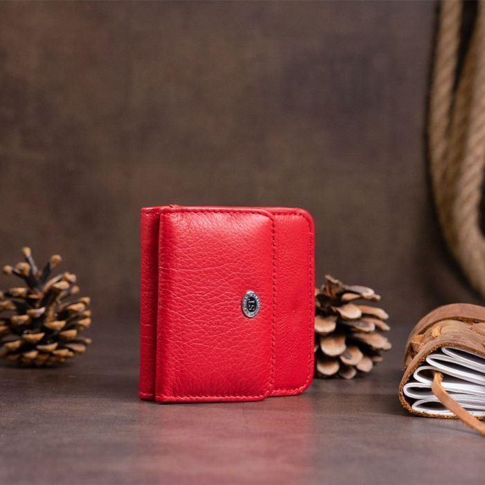 Жіночий шкіряний гаманець ST Leather 19239 Червоний купити недорого в Ти Купи