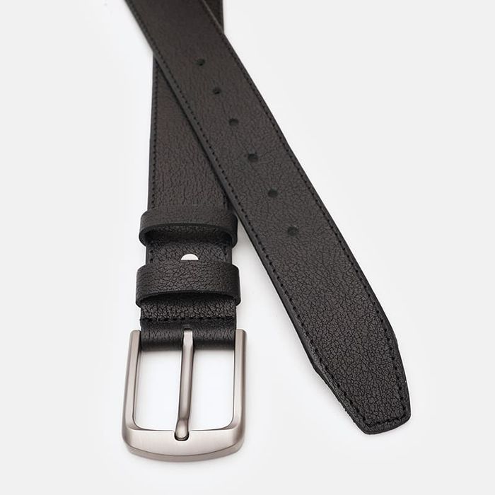 Мужской кожаный ремень Borsa Leather V1115DPL05-black купить недорого в Ты Купи
