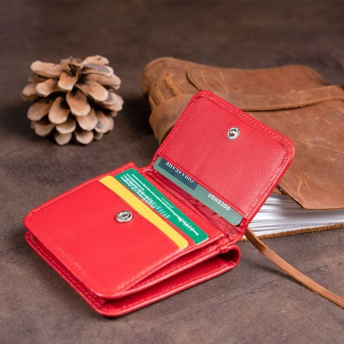 Жіночий шкіряний гаманець ST Leather 19239 Червоний купити недорого в Ти Купи
