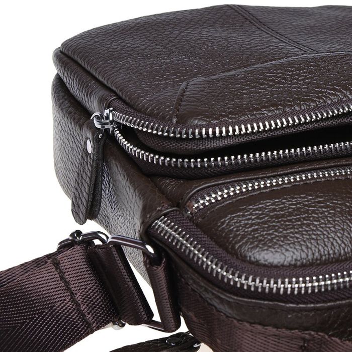Мужская кожаная сумка Keizer K13657-brown купить недорого в Ты Купи