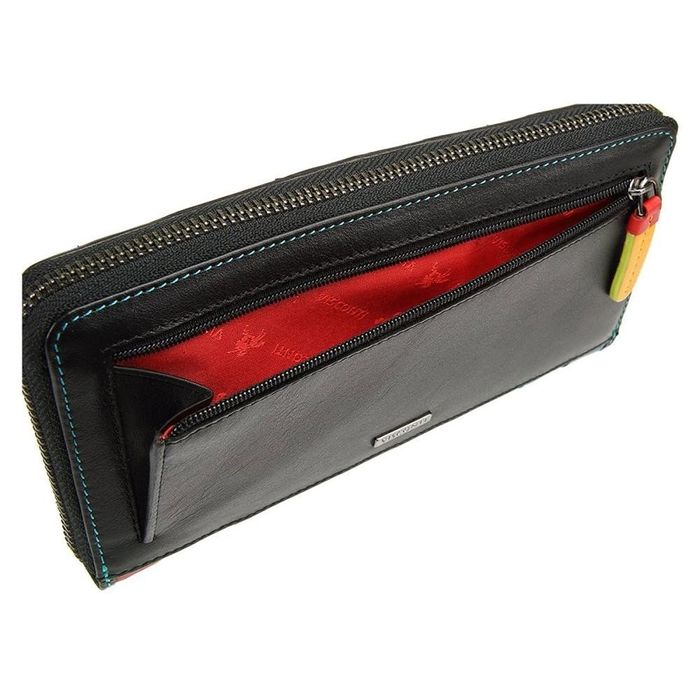 Жіночий шкіряний гаманець Visconti str5 blk m із захистом RFID купити недорого в Ти Купи