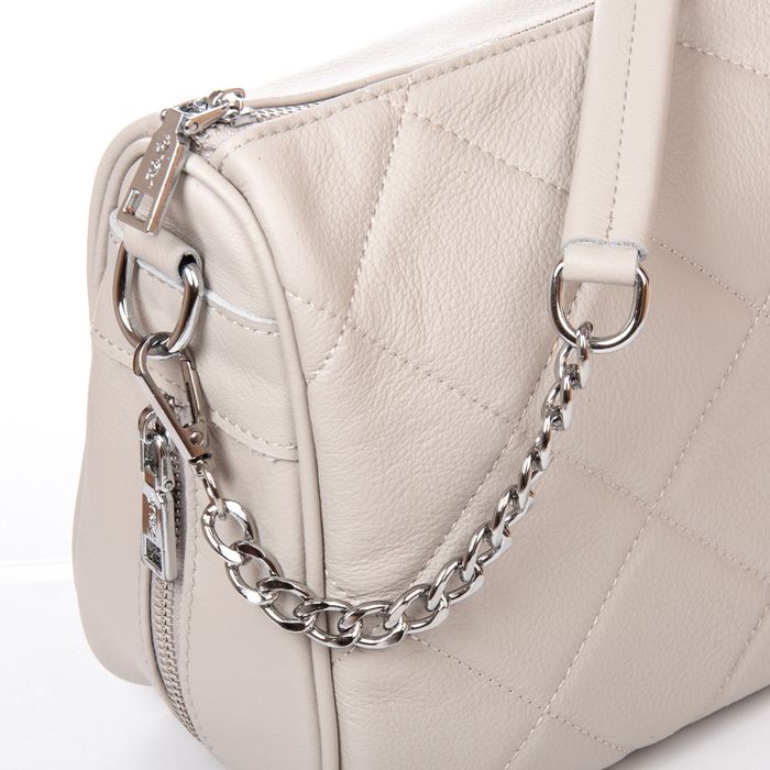 Женская кожаная сумка классическая ALEX RAI 2034-9 white-grey купить недорого в Ты Купи
