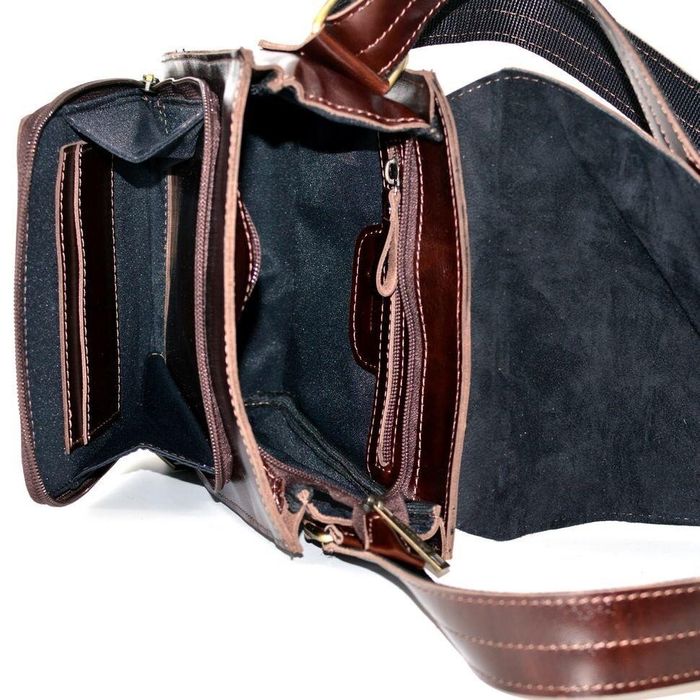 Мужская кожаная коричневая сумка TARWA gx-3027-3md купити недорого в Ти Купи