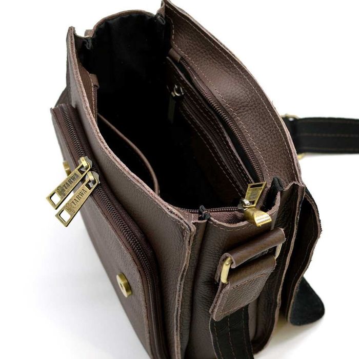 Мужская кожаная сумка через плечо TARWA FC-3027-3md купить недорого в Ты Купи