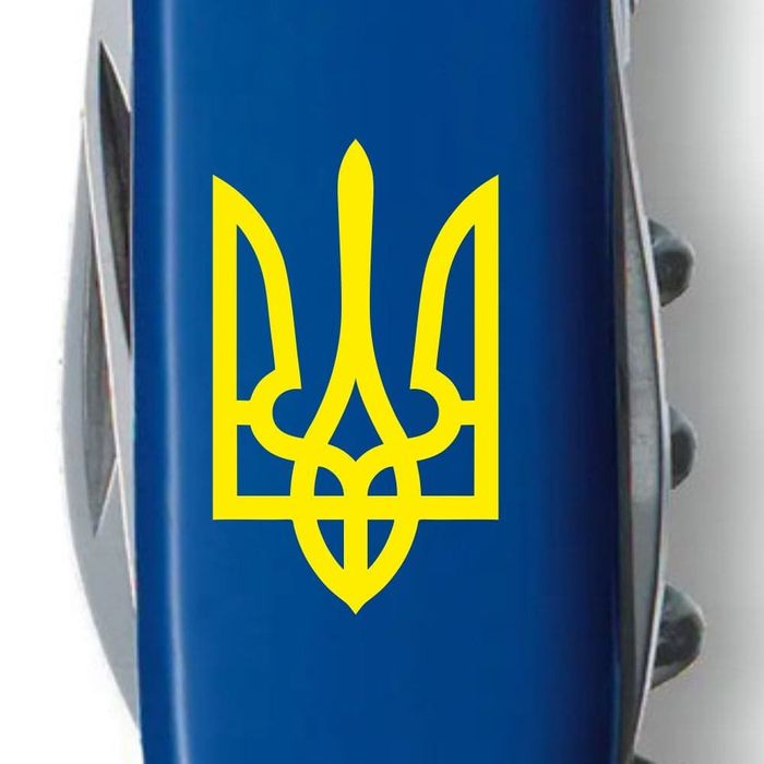 Складной нож Victorinox SPARTAN UKRAINE Трезубец желт. 1.3603.2_T0018u купить недорого в Ты Купи