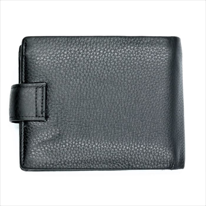 Чоловічий шкіряний гаманець Weatro 13 х 10,5 х 3,5 см Чорний wtro-nw-105-3-015 купити недорого в Ти Купи