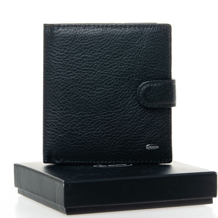 Чоловічий шкіряний гаманець Classik DR. BOND M183-1 black купити недорого в Ти Купи